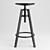 Ikea Dalfred Bar Stool: Stylish and Adjustable 3D model small image 2