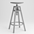 Ikea Dalfred Bar Stool: Stylish and Adjustable 3D model small image 5
