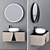 Sleek Bath Vanity Set | No. 061 3D model small image 1
