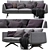 Elegant Hepburn Sofa: French-inspired Luxury 3D model small image 1