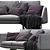 Elegant Hepburn Sofa: French-inspired Luxury 3D model small image 2