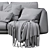 Elegant Hepburn Sofa: French-inspired Luxury 3D model small image 4