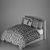 Madison Park Delancey 4-Piece Duvet Bed Set 3D model small image 2