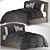 Madison Park Delancey 4-Piece Duvet Bed Set 3D model small image 3