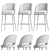 Elegant Ava Bar Chair 3D model small image 2