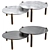 Elegant Marble Tables for Drinks 3D model small image 1