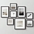 Versatile Set of 135 Picture Frames 3D model small image 4