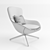 EBARZA Vigo Swivel Chair: Stylish Comfort for Modern Living 3D model small image 3