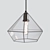 Stained Geometric Pendant Glass Lamp 3D model small image 1