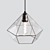 Stained Geometric Pendant Glass Lamp 3D model small image 2