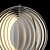 Verner Panton Moon Lamp: Timeless Illumination 3D model small image 3
