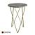 Golden Legs Marble Table 3D model small image 1
