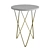Golden Legs Marble Table 3D model small image 2