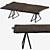 Live Edge Walnut Slab Dining Table 3D model small image 8