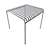 Palissade Table Stool: Sleek and Versatile 3D model small image 6