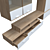 Denver TV Wall Unit: Stylish & Functional 3D model small image 3