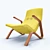 Sleek Zen Crasshopper Chair 3D model small image 3