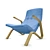 Sleek Zen Crasshopper Chair 3D model small image 10