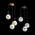 Elegant Glass Pendant Lamp 3D model small image 4