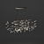 Sleek Crystal Pendant Lamp 3D model small image 1