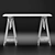 Adjustable Height Computer Desk 3D model small image 2