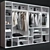 Sleek Sipario Wardrobe by Pianca 3D model small image 2