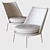 Elegant Aurora Armchair by Cantori 3D model small image 3