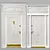 Modern Thermowood Doors 3D model small image 1