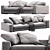 Verzelloni Holden: Modern Designer Sofa 3D model small image 2