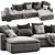 Indera Sofa Weeknd: Modern Comfort for Your Home 3D model small image 2