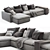 Indera Sofa Weeknd: Modern Comfort for Your Home 3D model small image 4