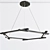 Sleek LED Metal Pendant Light 3D model small image 4