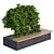 Urbane Bench with Greenery 3D model small image 1