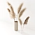 Elegant Pampas Grass Set in Vase 3D model small image 2