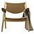 Carhansen CH28T Lounge Chair - Compact and Stylish 3D model small image 2