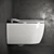 Sleek Wall-Hung Toilet by Ceramica Nova 3D model small image 3