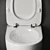Sleek Wall-Hung Toilet by Ceramica Nova 3D model small image 5