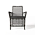 Elegant Ajour Rattan Chair 3D model small image 2