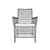 Elegant Ajour Rattan Chair 3D model small image 4