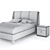 Elegant Netha Bed - Enza Home 3D model small image 4