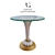 Roberto Giovannini Round Silver and Gold Small Table 3D model small image 1