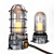 Authentic Steampunk Glass Edison Table Lamp 3D model small image 1