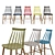 Modern Spindle Dining Chair 3D model small image 1