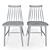 Modern Spindle Dining Chair 3D model small image 3