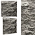 Sleek Stone Wall Panel 3D model small image 1