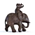 Cheerful Colonial Style Elephant Duo! 3D model small image 1