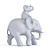 Cheerful Colonial Style Elephant Duo! 3D model small image 2
