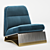 Sleek Velvet Accent Chair

Translated from Russian: Стильное Велюровое Кресло 3D model small image 7