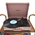 Vinyl Vibes: Decor Set with Turntable, Records & Speaker 3D model small image 4