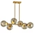 Modern Gold Chandeliers Collection 3D model small image 2